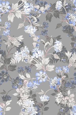 抽象花卉印花华亿平台图片