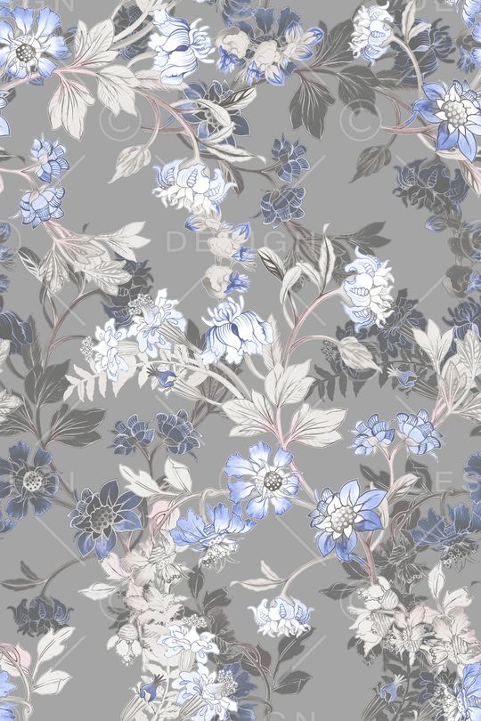 抽象花卉印花华亿平台图片