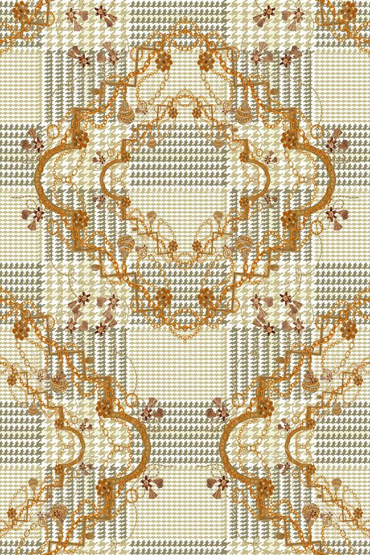 格子印花华亿平台图片