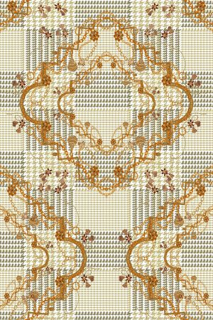 格子印花华亿平台图片