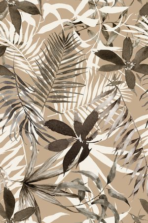 绿植树叶印花华亿平台图片