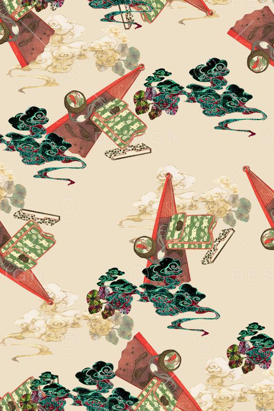 连衣裙印花华亿平台图片