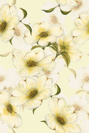 清爽底花卉印花华亿平台图片