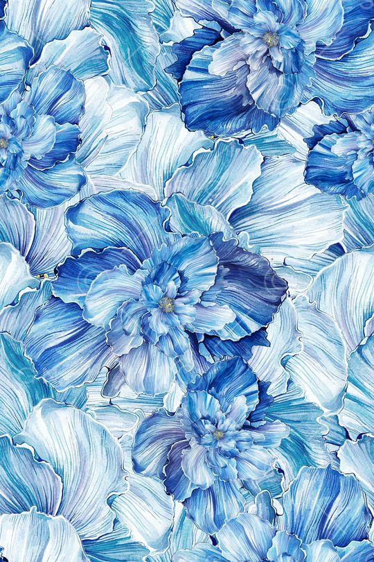 抽象花卉印花华亿平台图片