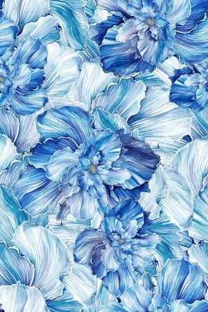 抽象花卉印花华亿平台图片