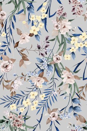 民族花卉印花华亿平台图片