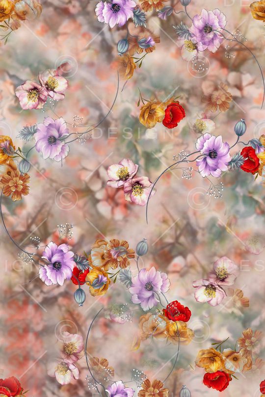 绿植树叶印花华亿平台图片