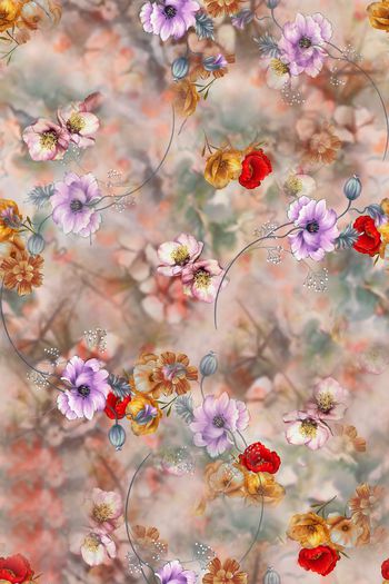 绿植树叶印花华亿平台图片