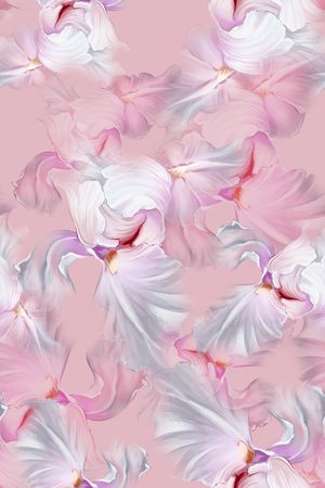 抽象花卉印花华亿平台图片