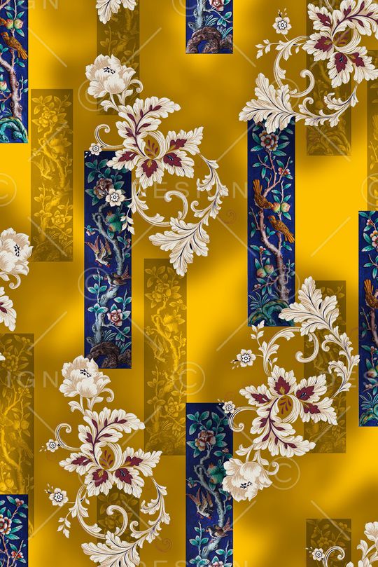 连衣裙印花华亿平台图片