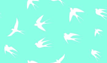 1450740-女装-衬衣-燕子-蓝底