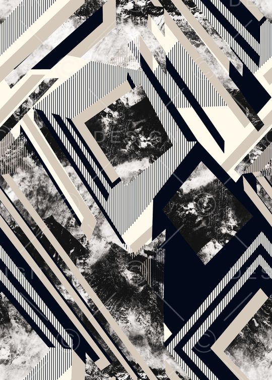 几何印花华亿平台图片