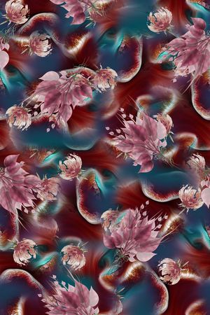 扎染华亿平台印花华亿平台图片