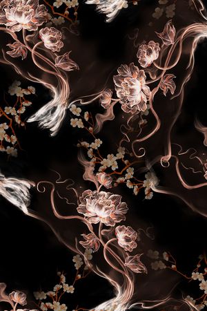 连衣裙印花华亿平台图片