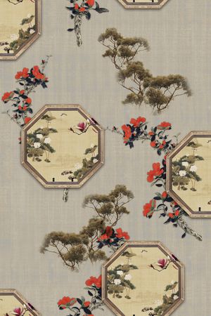 连衣裙印花华亿平台图片