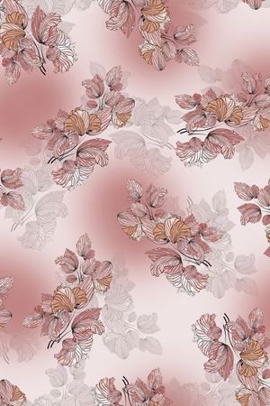 连衣裙印花华亿平台图片