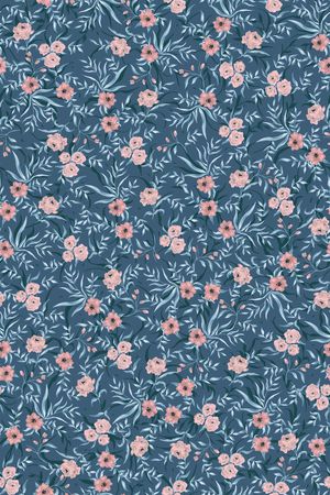 手绘花卉印花华亿平台图片