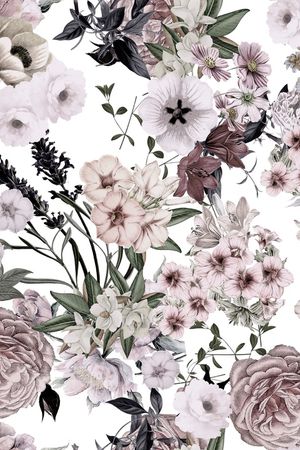 民族花卉印花华亿平台图片