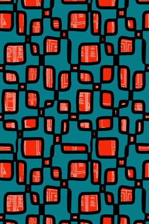 几何花卉印花华亿平台图片