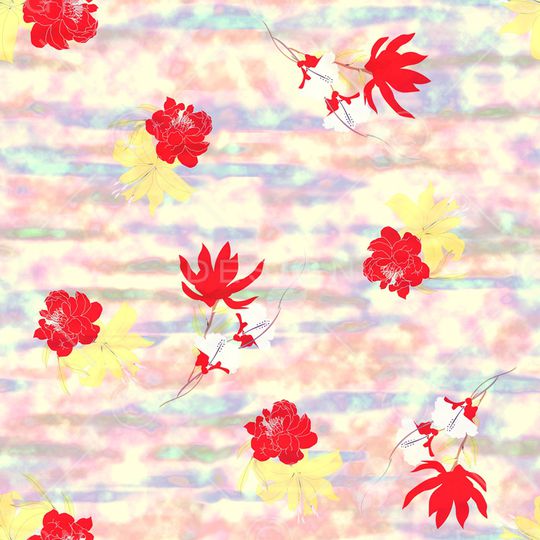 绿植树叶印花华亿平台图片