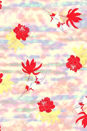 绿植树叶印花华亿平台图片