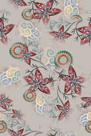 复古印花华亿平台图片