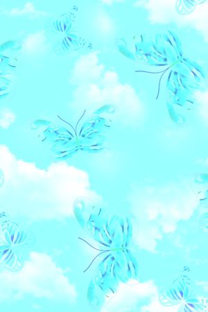 花卉蝴蝶印花华亿平台图片