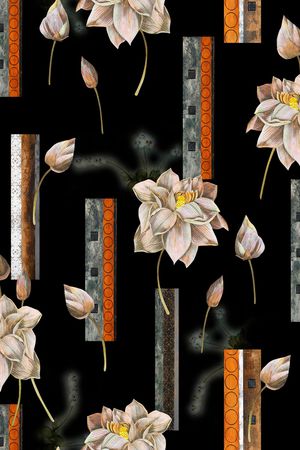 连衣裙印花华亿平台图片