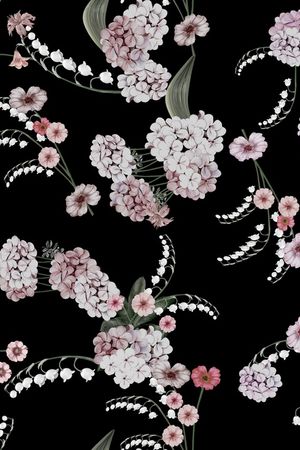 民族花卉印花华亿平台图片