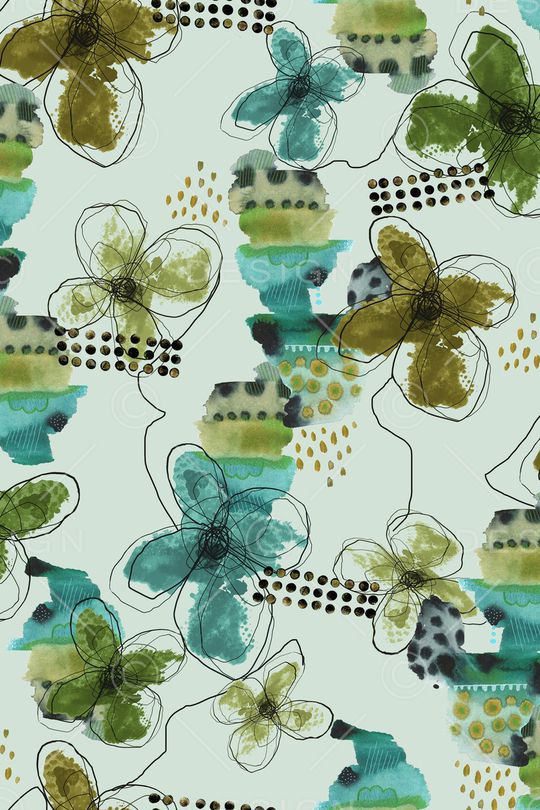 绿植树叶印花华亿平台图片