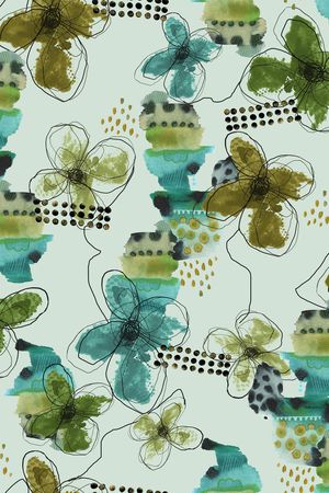 绿植树叶印花华亿平台图片