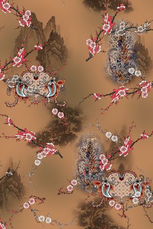 几何印花华亿平台图片