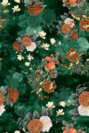 花卉印花华亿平台图片