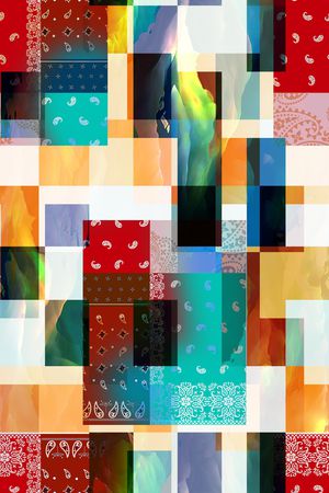 几何印花华亿平台图片