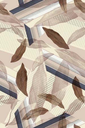 绿植树叶印花华亿平台图片