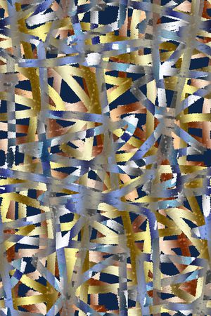 抽象男装印花华亿平台图片