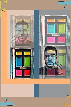 胸前独幅印花华亿平台图片