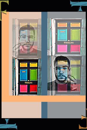 胸前独幅印花华亿平台图片