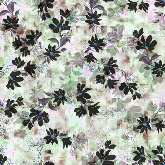 绿植树叶印花华亿平台图片