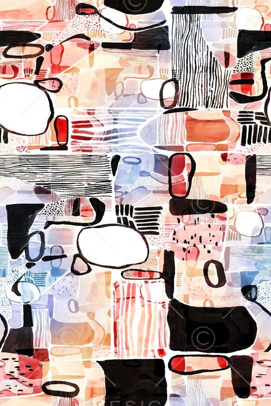 几何印花华亿平台图片