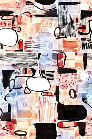 几何印花华亿平台图片