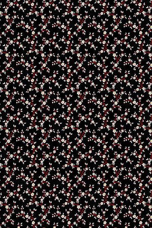 清爽底花卉印花华亿平台图片