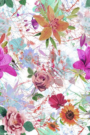 树枝印花华亿平台图片