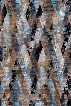 几何花卉印花华亿平台图片