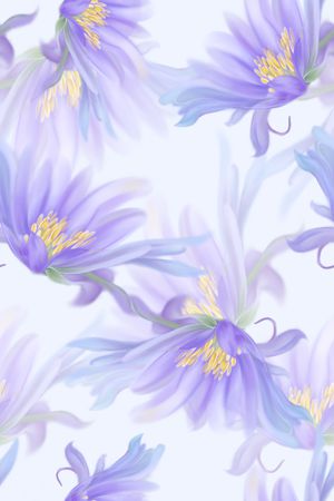 清爽底花卉印花华亿平台图片