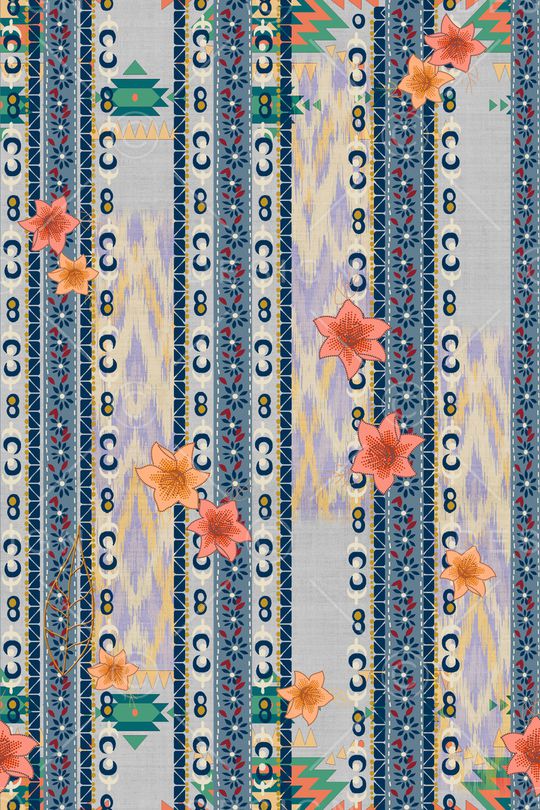 几何印花华亿平台图片