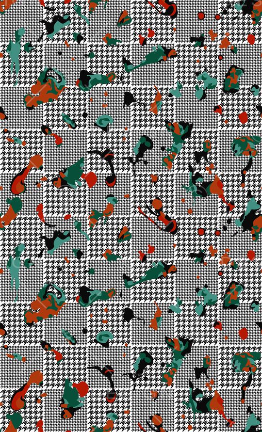 年轻女性印花华亿平台图片