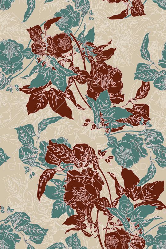 绿植树叶印花华亿平台图片