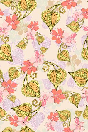 绿植树叶印花华亿平台图片