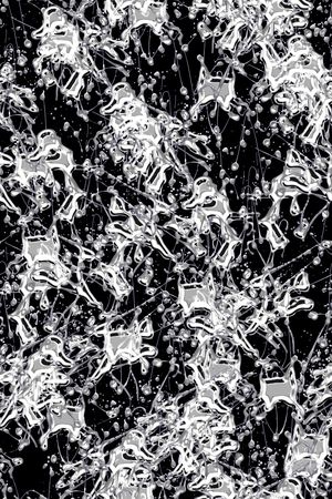 抽象男装印花华亿平台图片